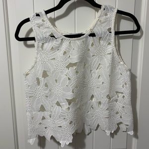 Flower crochet top